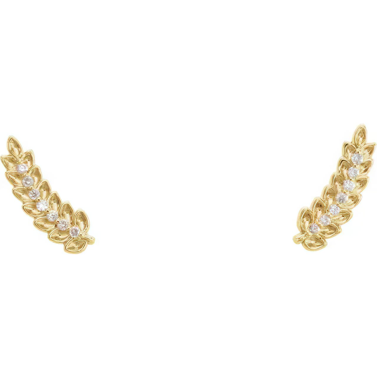 Leaf Ear Climber Earrings